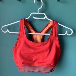 Nike Dri-Fit pink and orange sports bra